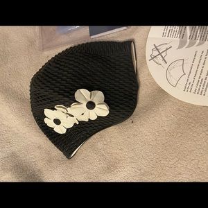 ladies swim cap & headband